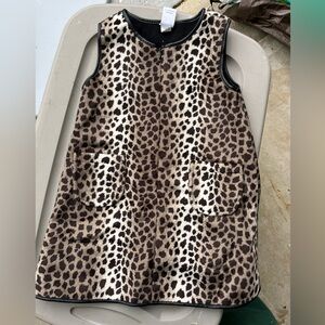 GAP Kids Size 4 Leopard Print Sleeveless Dress